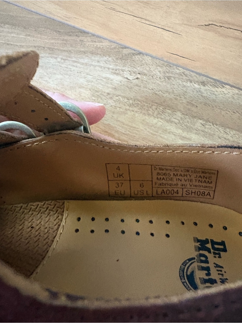 Dr. Martens Burgundy and Tan Leather Clog - Picture 4 of 12